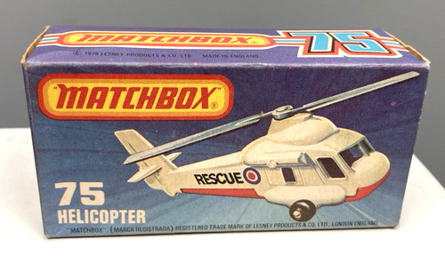 Matchbox lesney helicopter - matchbox, #75